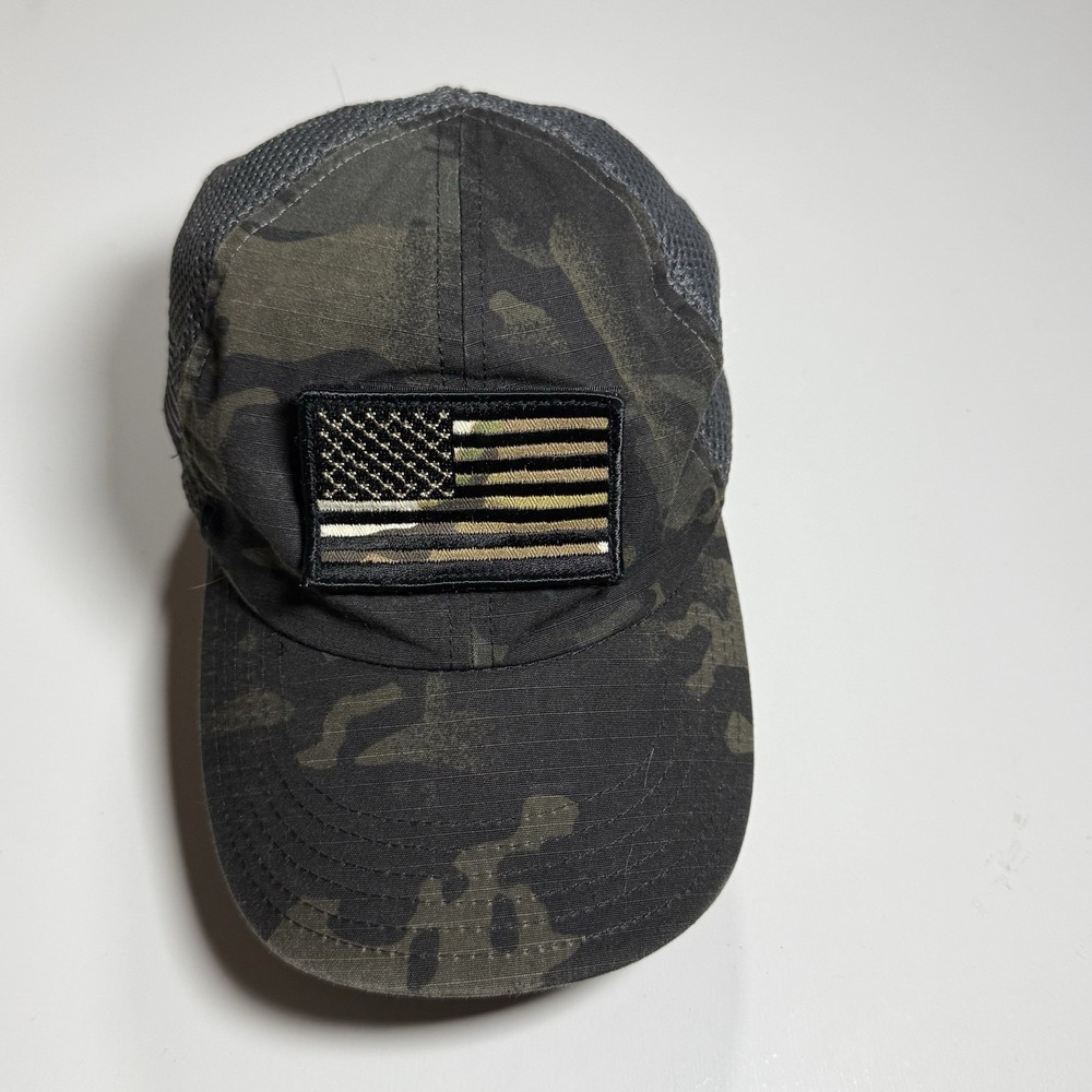Nine Line Mens Dark Multicam Gray Mesh Back Patch Tactical Hat Adjustable